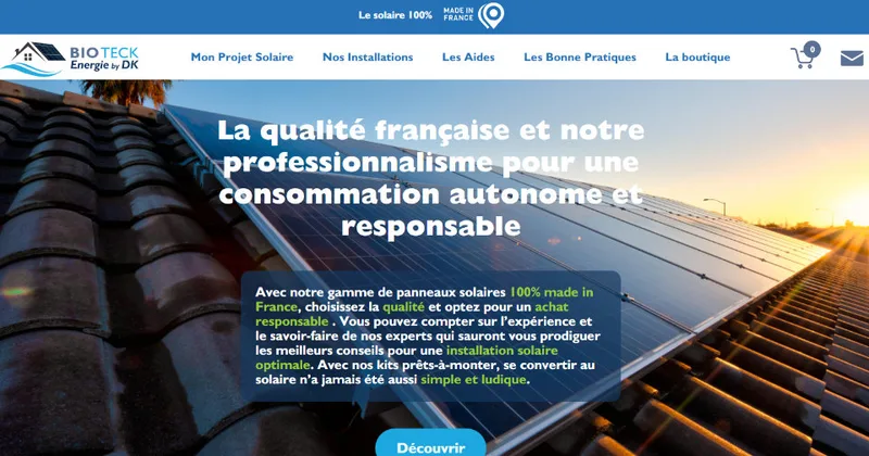Bioteck — installateur de panneaux solaires