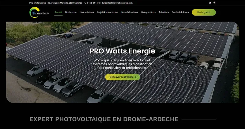 PRO Watts Energie — installateur de panneaux solaires