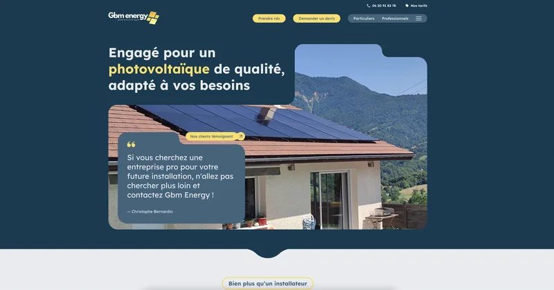 Gbm energy - Installateur panneaux photovoltaïques et panneaux solaires à Grenoble et en Isère — installateur de panneaux solaires