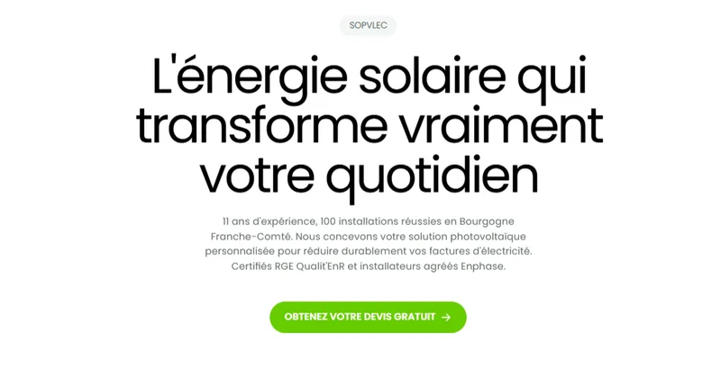 Sopvlec — installateur de panneaux solaires