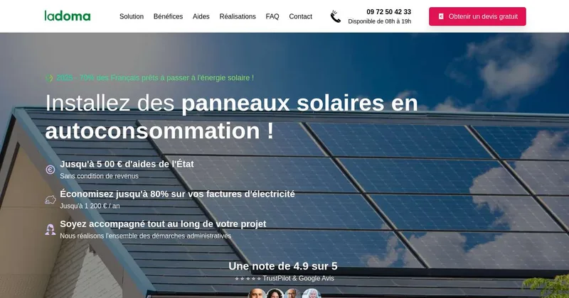 LADOMA Solaire - Installation Panneaux Photovoltaïques Saint-Raphaël - Panneaux Solaires Saint-Raphaël — installateur de panneaux solaires
